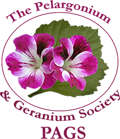 Pags's Clark Logo PAGS Logo-clearback – The Pelargonium & Geranium Society